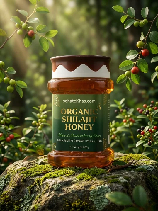 sehat khas honey shilajit 500g jar – pure himalayan blend