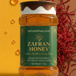 Sehat Khas Zafran Honey 1kg jar premium saffron honey