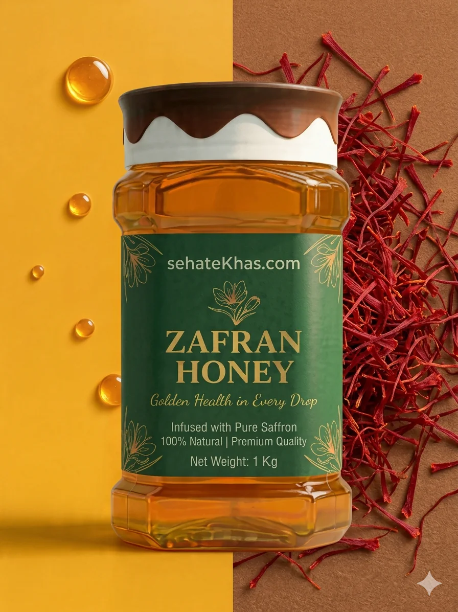 Sehat Khas Zafran Honey 1kg Jar Sehat Khas Zafran Honey 1kg jar premium saffron honey