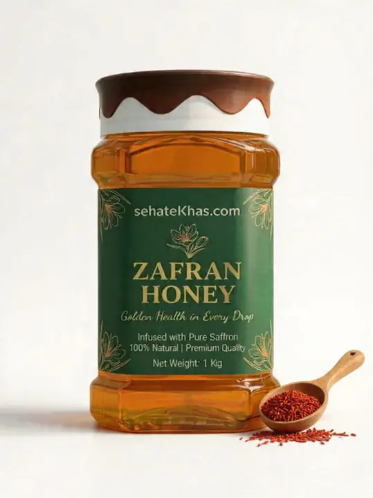 sehat khas zafran honey 1kg jar – pure saffron honey sehat khas zafran honey 1kg jar – pure saffron honey