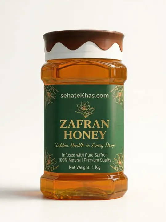 sehat khas zafran honey 1kg jar – pure saffron honey sehat khas zafran honey 1kg jar – pure saffron honey